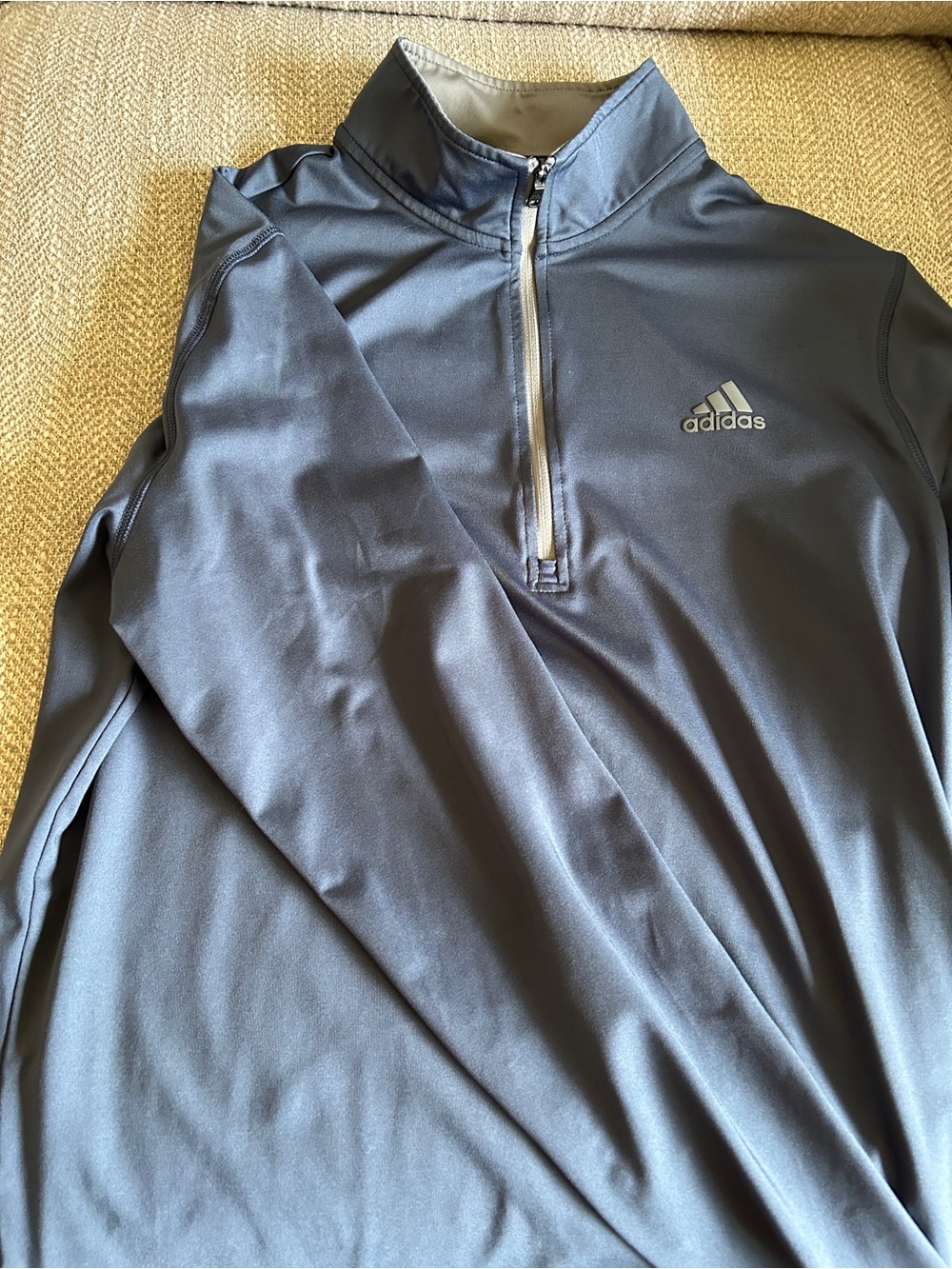 adidas Men’s Dark Gray Half-Zip Performance Pullover